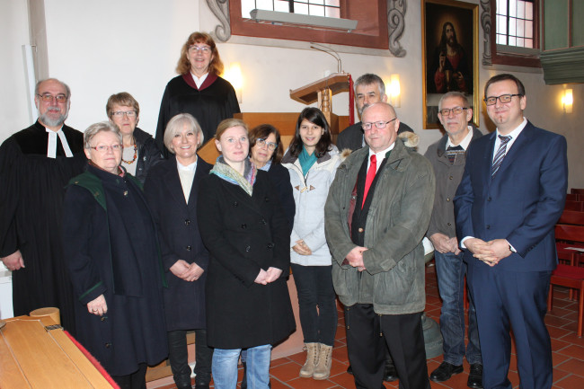 v.l.n.r beginnend mit den hinteren: Klaus Betschinske, Heidi Stumm, Hanna Krönert, Ruth Meyer, Birgit Väthröder, Meike Freitag, Gisela Meyer, Katharina Veit, Gernot Meyer, Alfred Stumm, Auke Zijlstra, Matthias Röll 